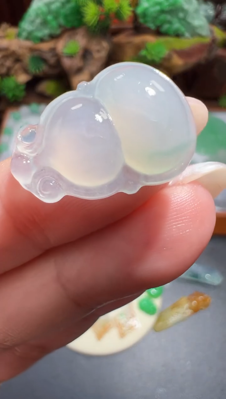 未镶嵌定制翡翠21*15.2*5.1葫芦