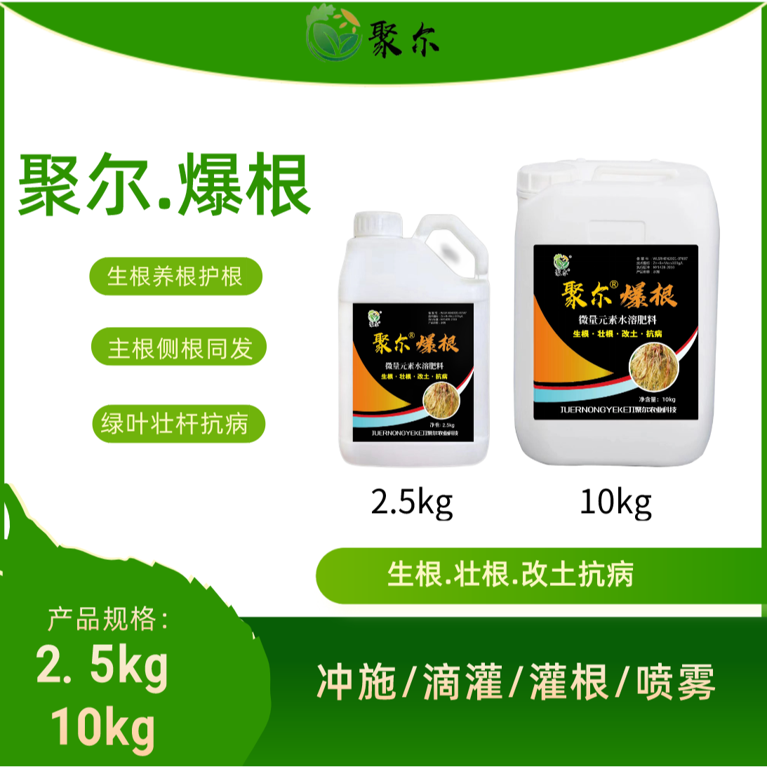 聚尔爆根 生根壮苗 主根壮 侧根多