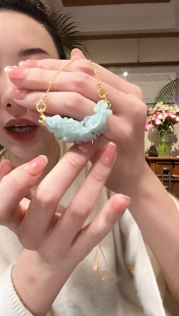 【闪购商品】翡翠颈饰未镶嵌国风1