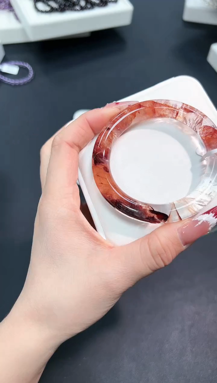 【闪购商品】水晶手镯未镶嵌55B多样性发其一/1条默认微瑕54