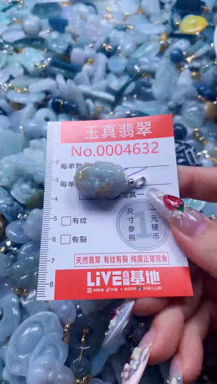 翡翠未镶嵌吊坠(不含链)4632