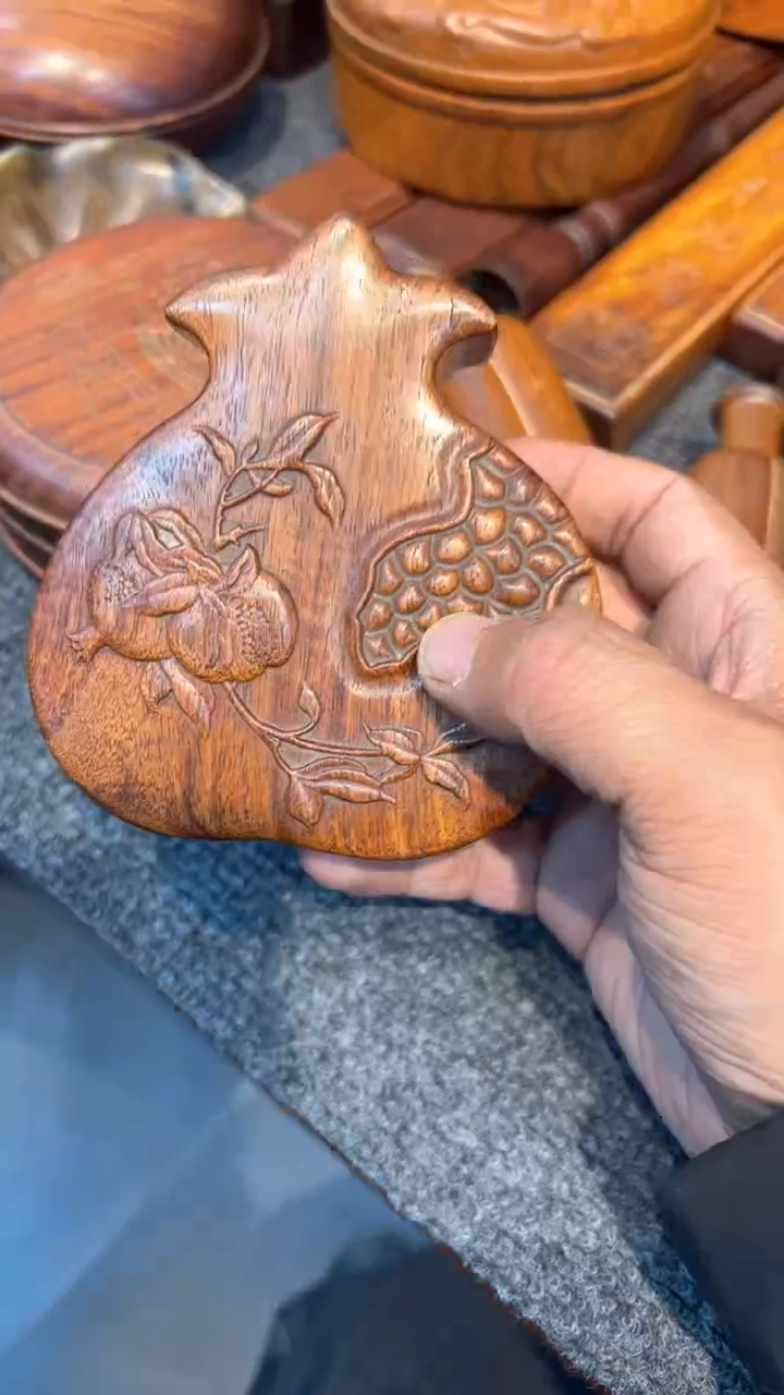 【闪购商品】贡木木艺石榴盒漂亮木木木木