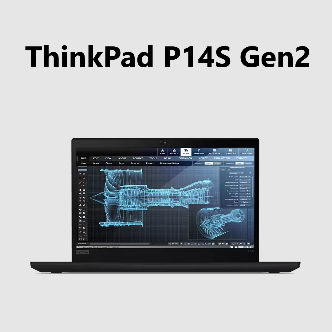 95新 ThinkPad ThinkPad P14S Gen2锐龙 轻薄本 图形笔记本工作站