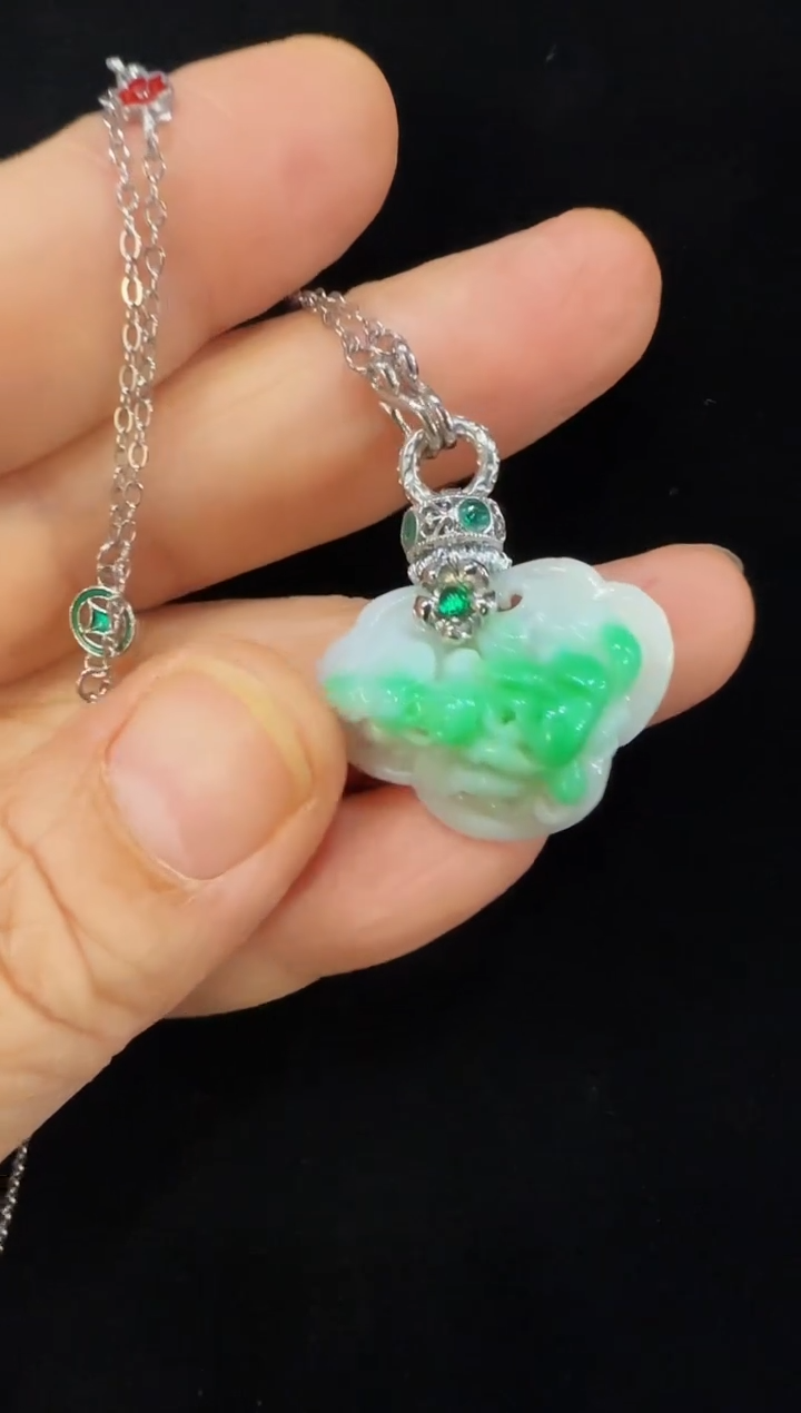 颈饰未镶嵌翡翠国风