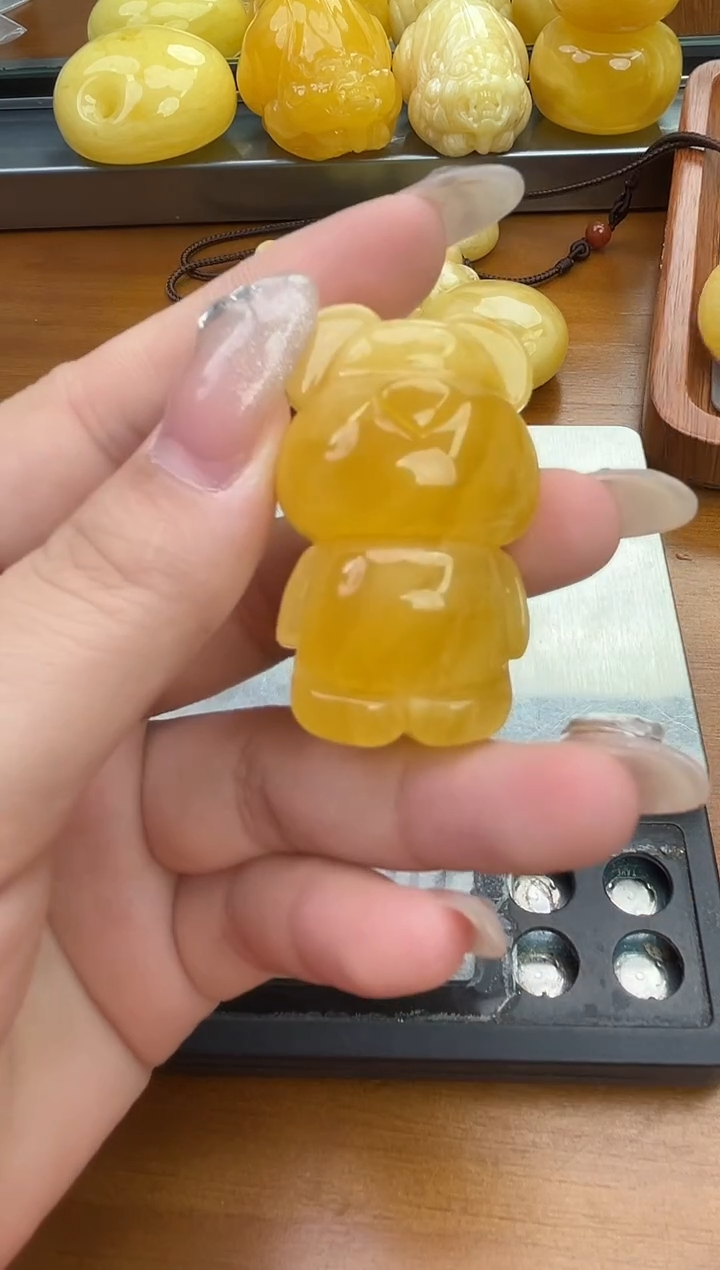 裸石琥珀未镶嵌琥珀蜜蜡吊坠