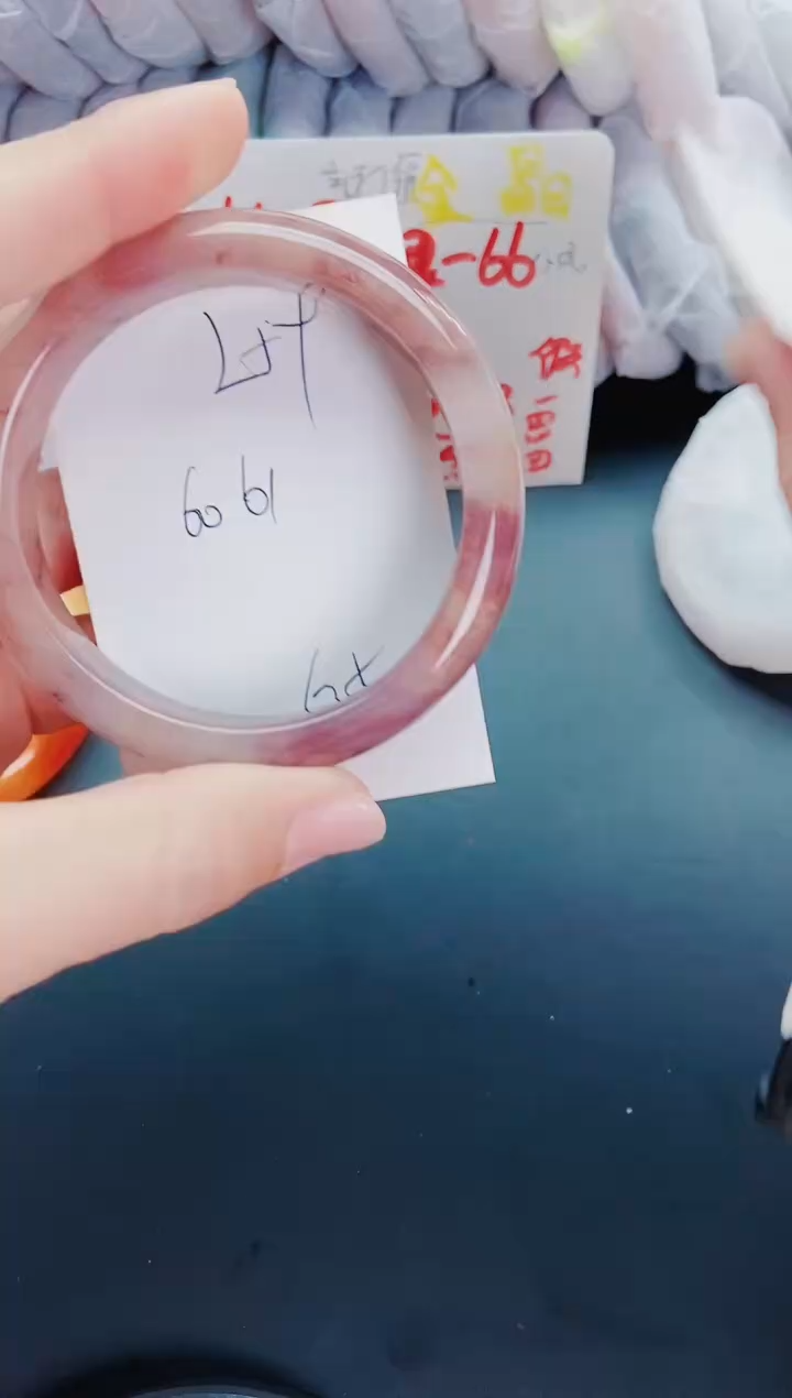 【闪购商品】石英质玉手镯未镶嵌L59-60-61