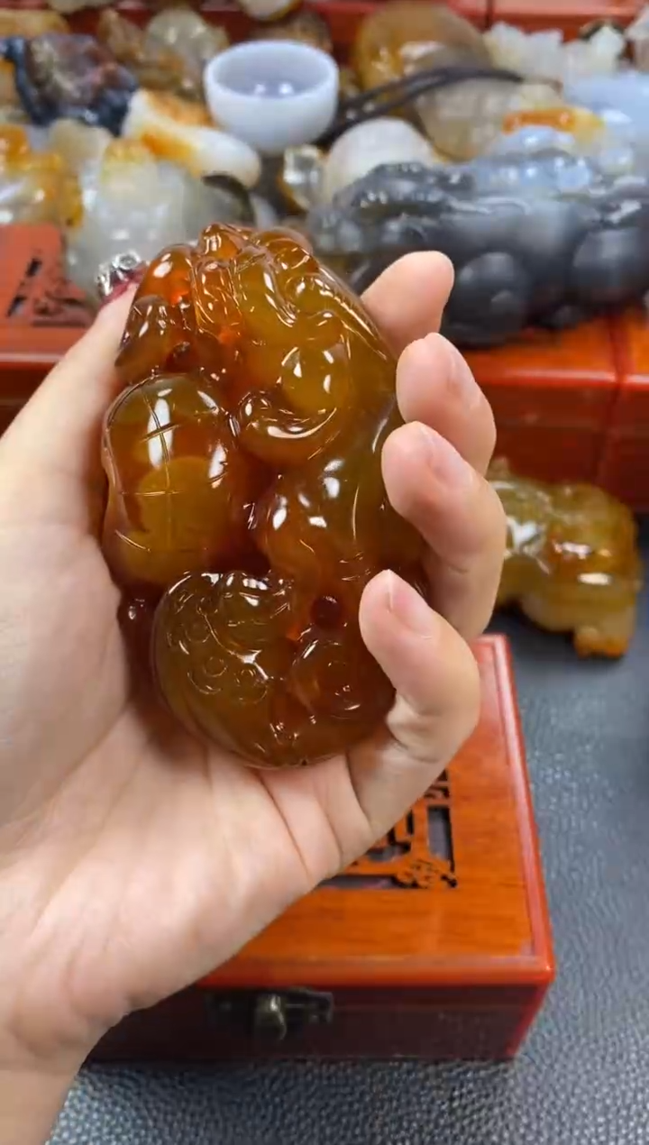 【闪购商品】玛瑙/玉髓手把未镶嵌1