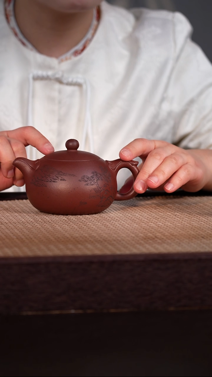 茶壶紫砂紫泥 220cc