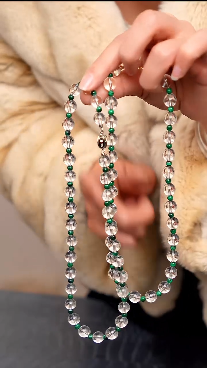 水晶摆件银S925镶嵌98