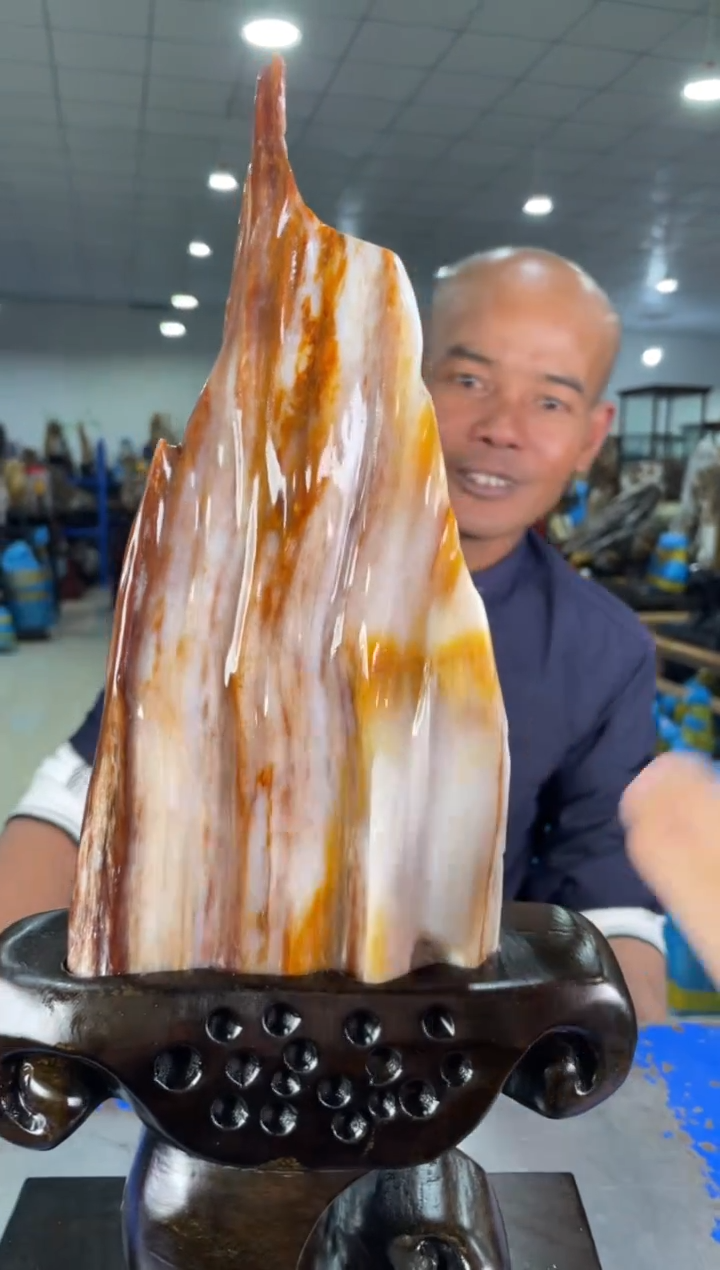 【闪购商品】硅化玉摆件未镶嵌19