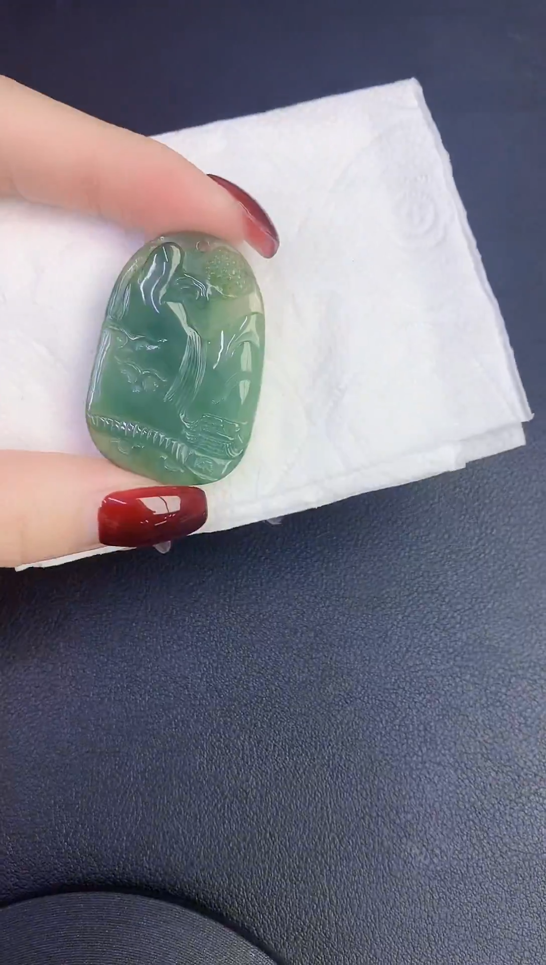 颈饰未镶嵌翡翠缅甸天然翡翠A货