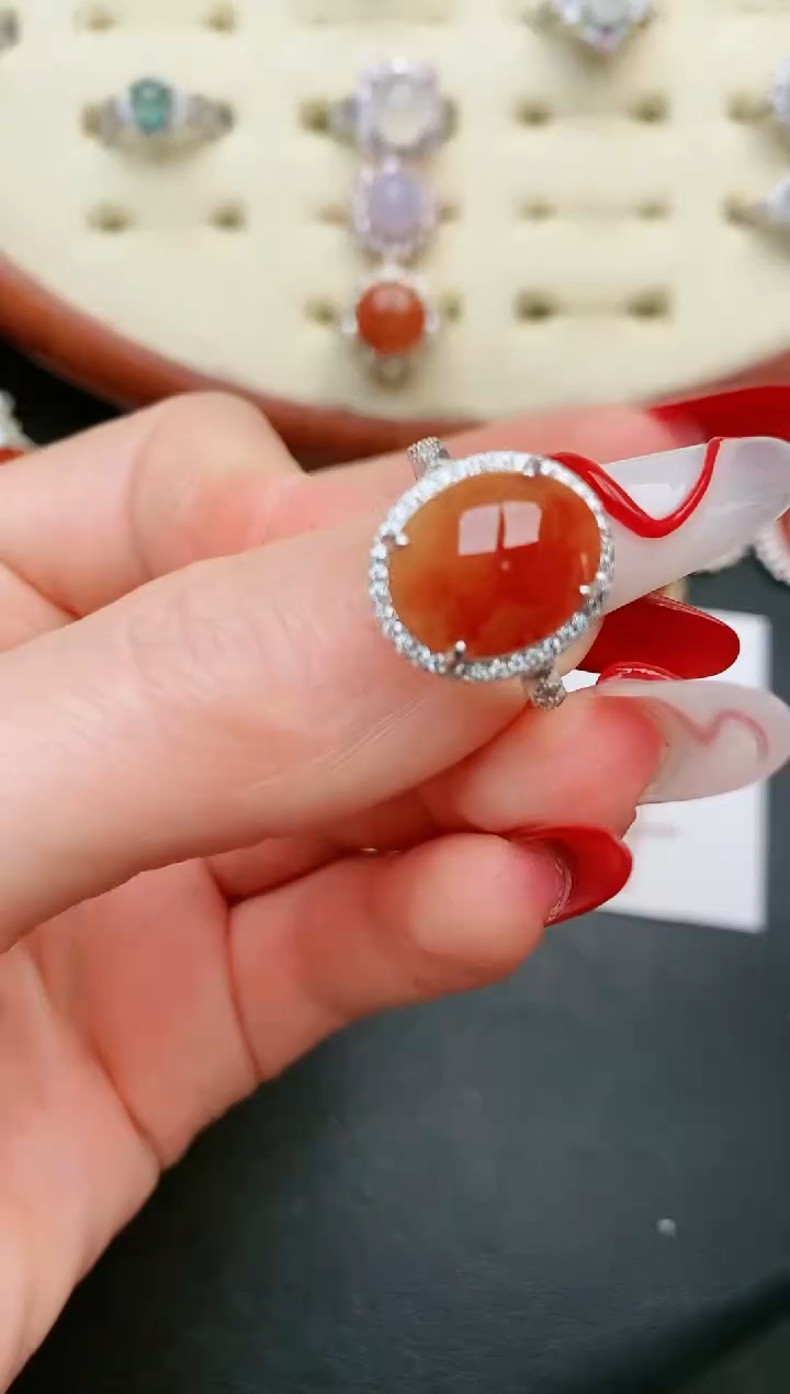 【闪购商品】翡翠戒指银S925镶嵌.....