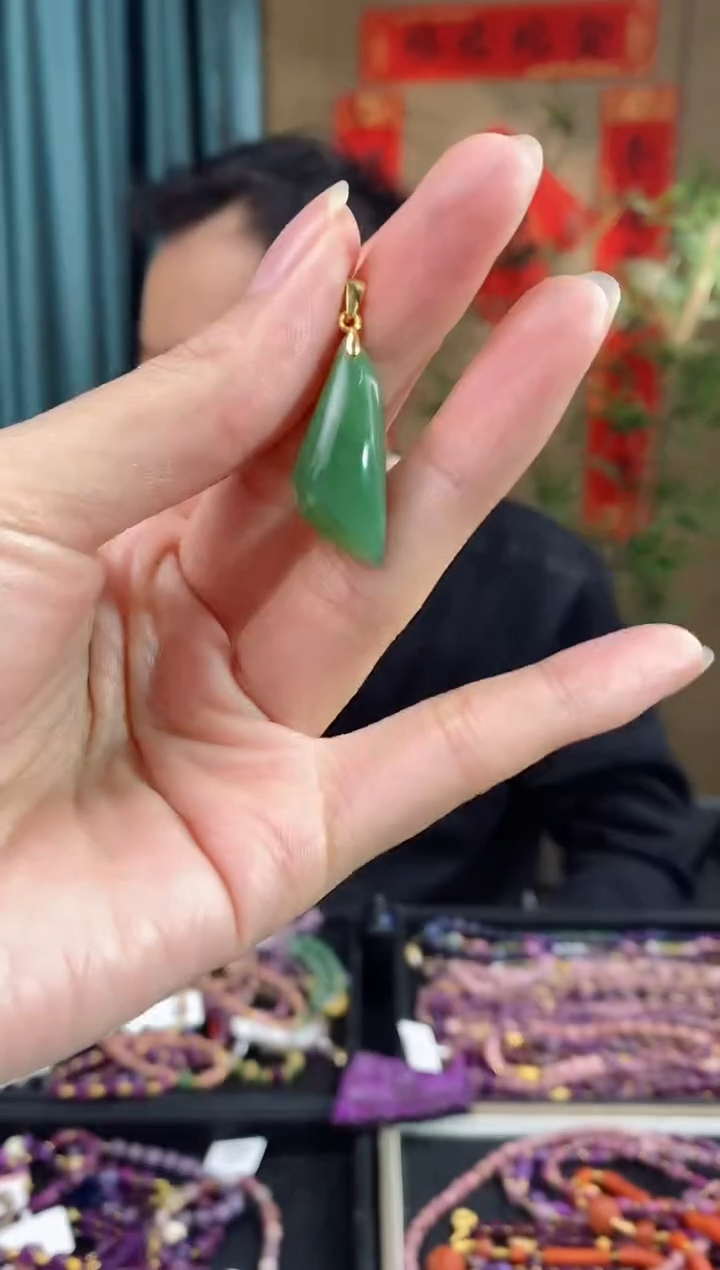 【闪购商品】和田玉吊坠(不含链)银S925镶嵌821