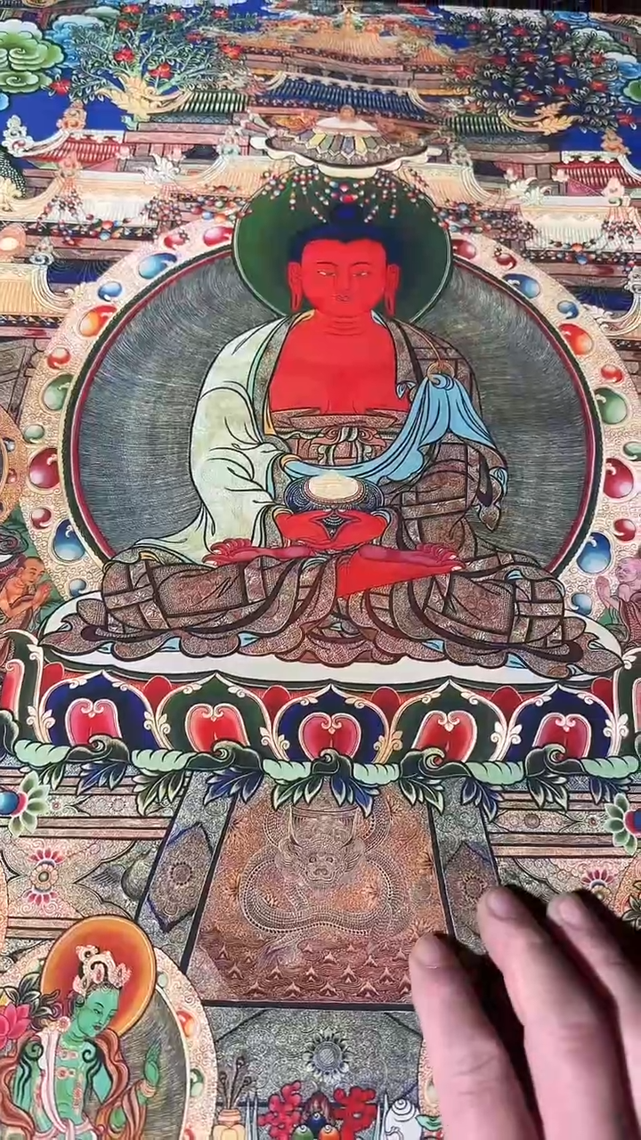 卷轴画藏式珍藏彩绘艺术馆90