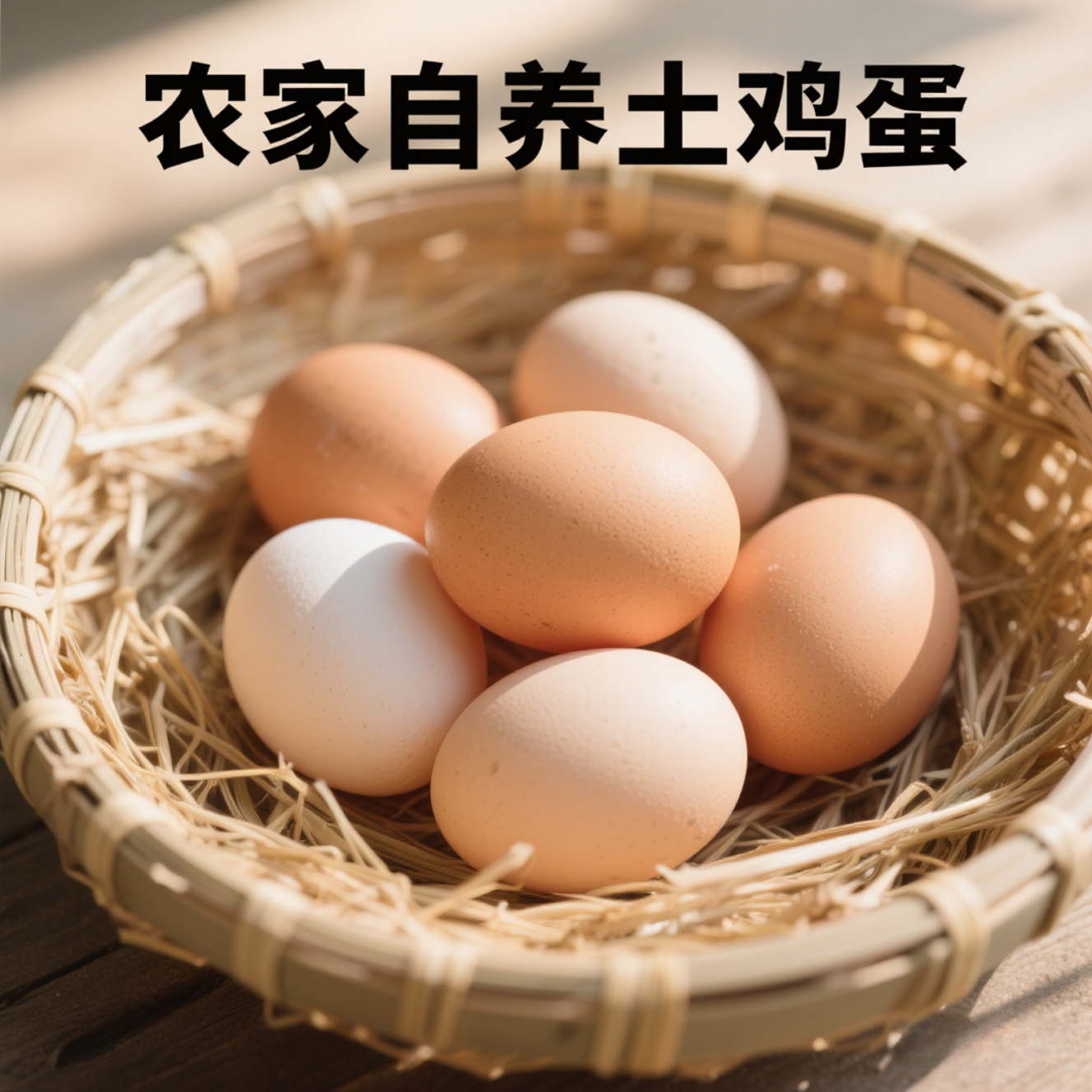 农家散养新鲜走地鸡土鸡蛋现捡笨鸡蛋