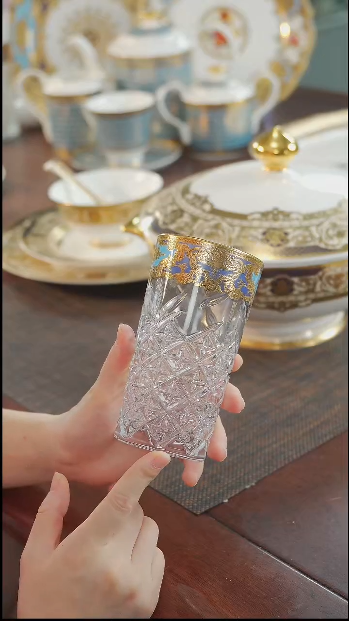 瓷片果汁杯   微瑕 