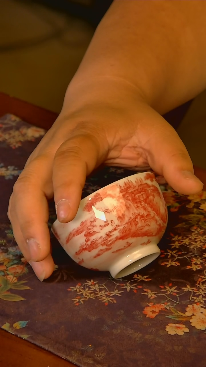 杯手工手绘杯杯很美丽