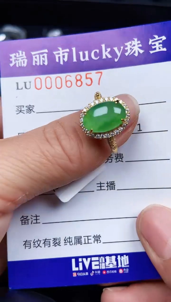 翡翠银S925镶嵌颈饰6857