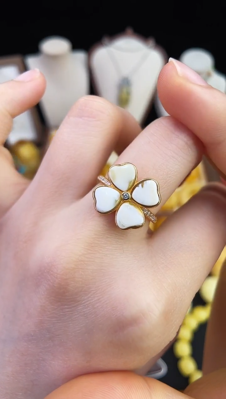 琥珀未镶嵌珠宝奇石柒月