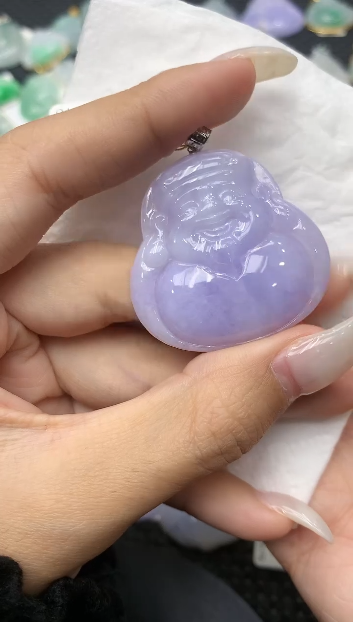 颈饰18K金镶嵌翡翠11111111111