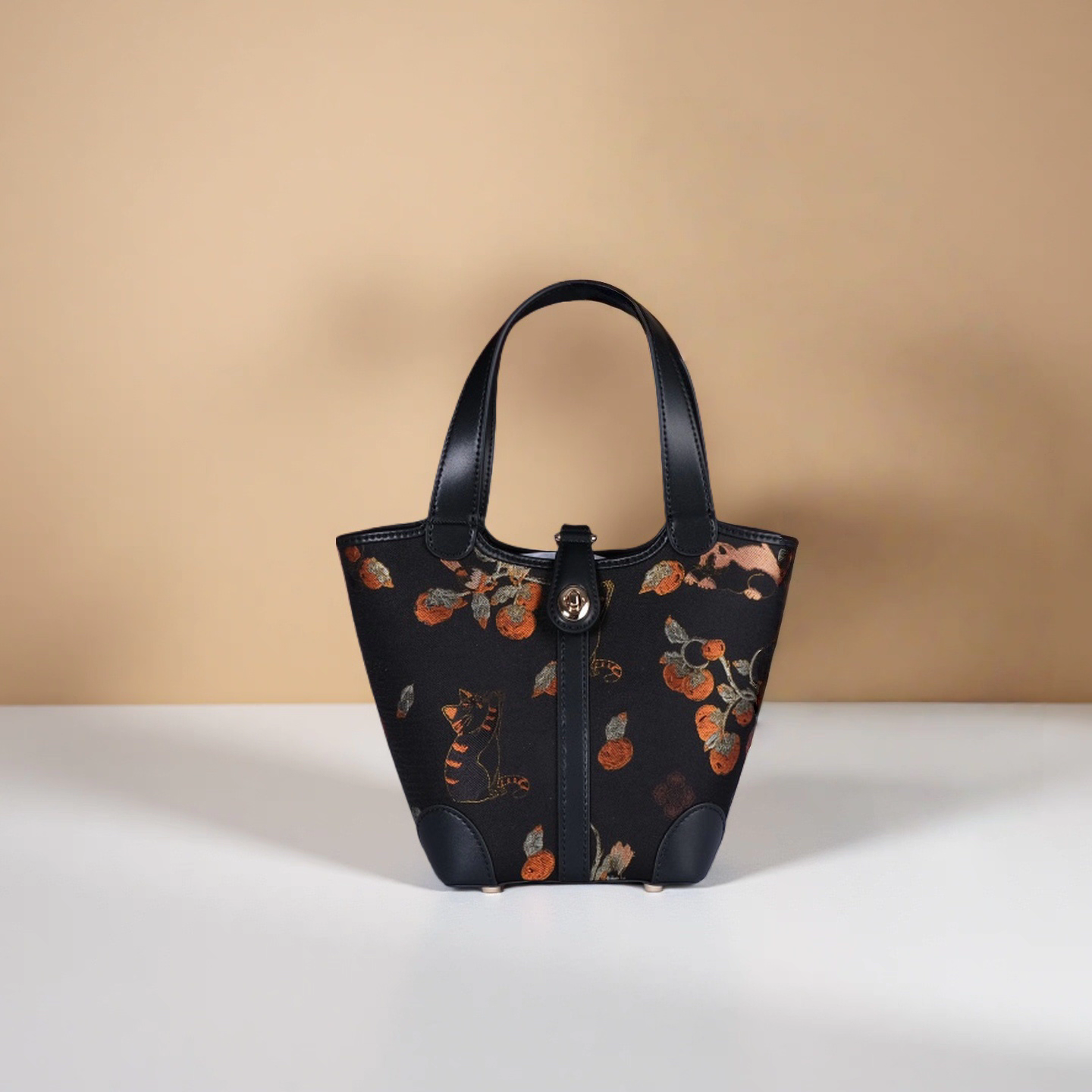 新中式宋锦国风轻奢高级女包菜篮子百搭新款手提包斜挎包单肩包