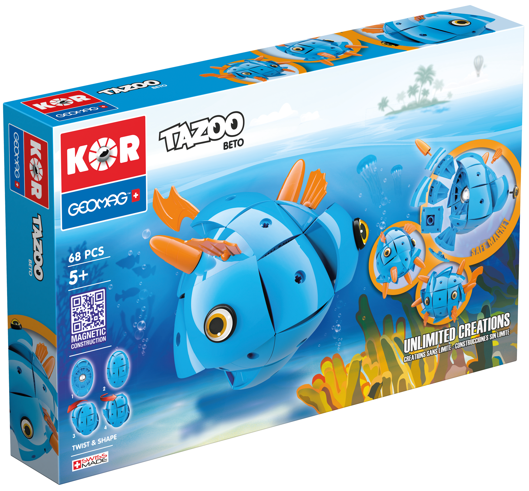 【微瑕】贝托GEOMAG瑞士进口磁力STEM百变拼搭3-6岁儿童早教益智