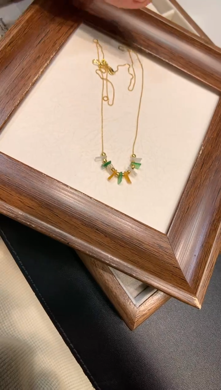 颈饰银S925镶嵌翡翠项链 多样性发一件