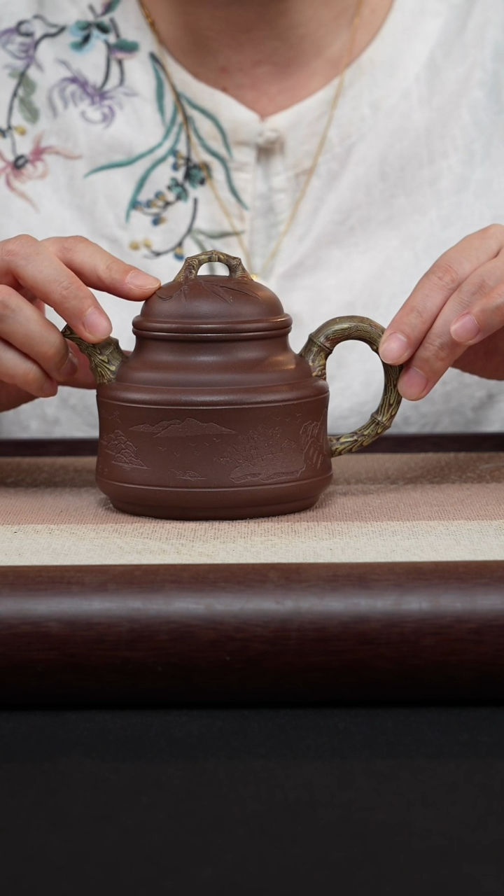 【闪购商品】紫砂茶壶竹鼎-底槽清-MH-1790