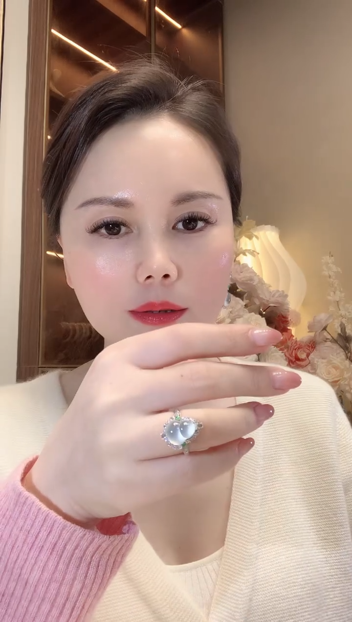 【闪购商品】翡翠戒指18K金镶嵌D73 翡翠