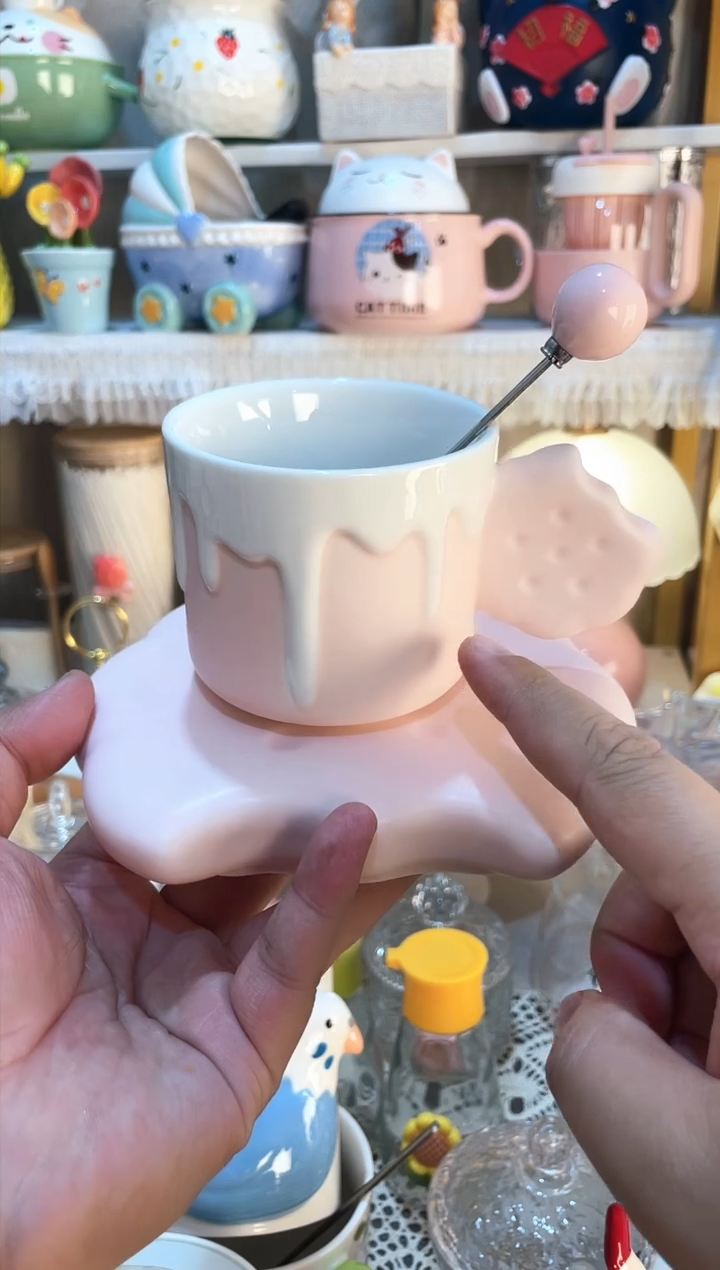 【闪购商品】瓷片咖啡杯 质量好发货快放心拍