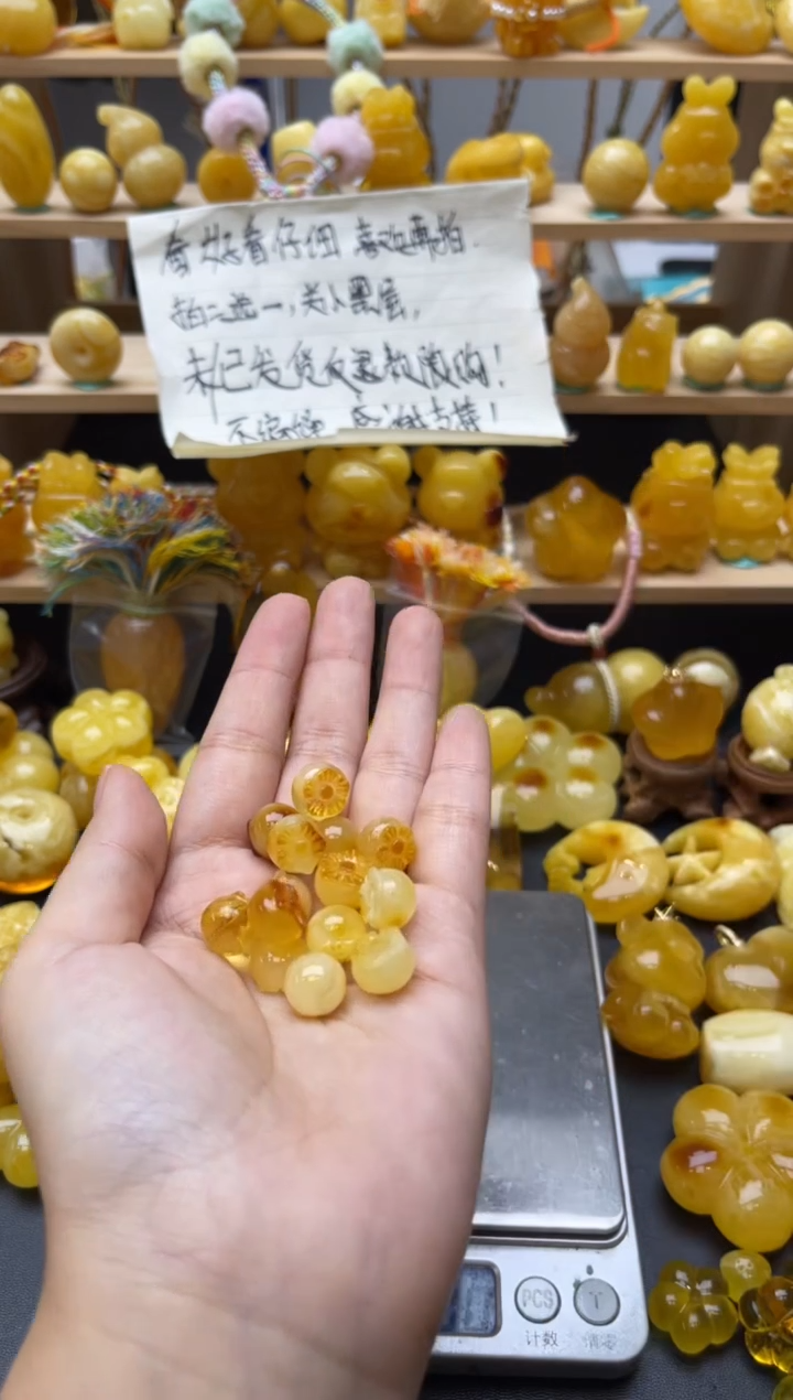 琥珀未镶嵌珠宝奇石101琥珀蜜蜡微瑕多样性随机发其一