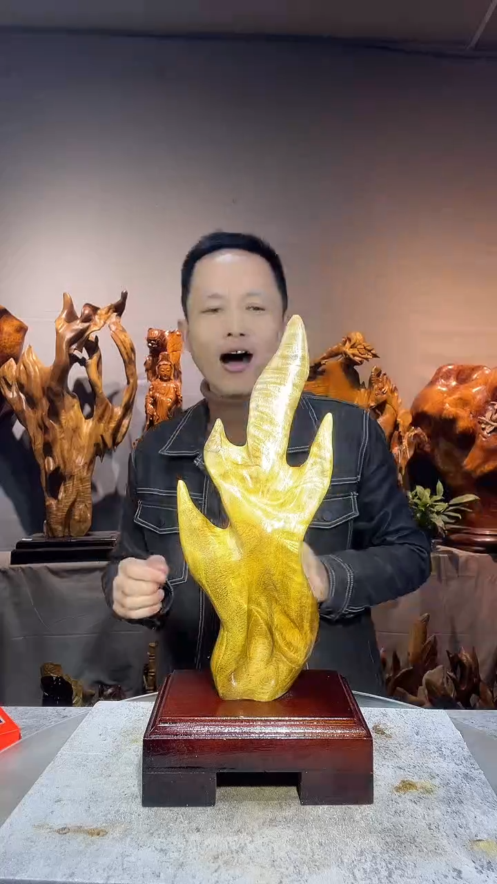 金丝楠九*小叶桢楠随行摆件53