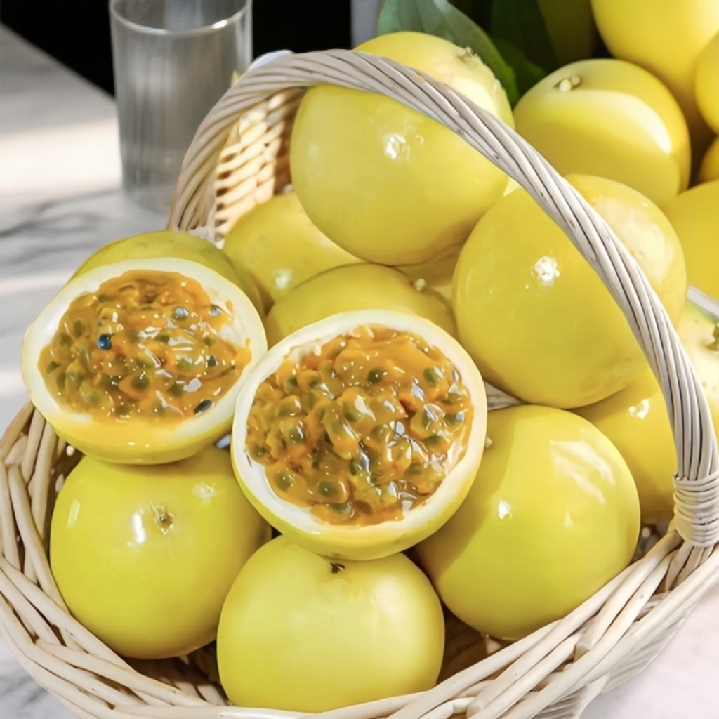 《清园福利》广西农村自家种的钦蜜九号黄金百香果