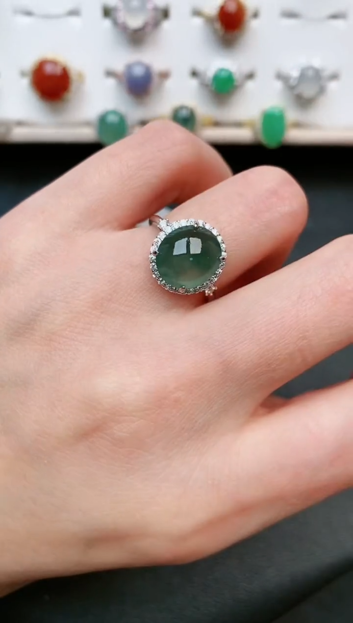 【闪购商品】翡翠戒指银S925镶嵌.....