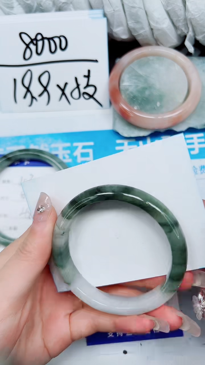 【闪购商品】石英质玉手镯未镶嵌A104-56`57