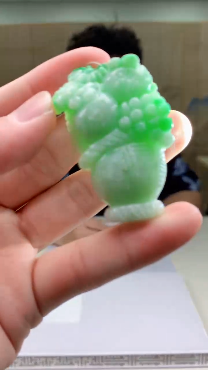 【闪购商品】定制翡翠未镶嵌4688bb-毛货挂件28