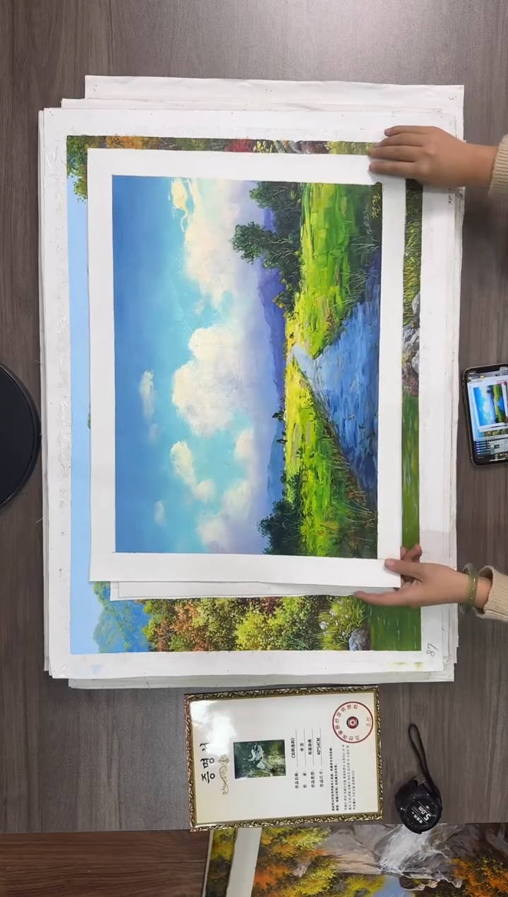 油画【143号】约53*35cm丨朝鲜原创纯手绘孤品油画丨顺丰包邮