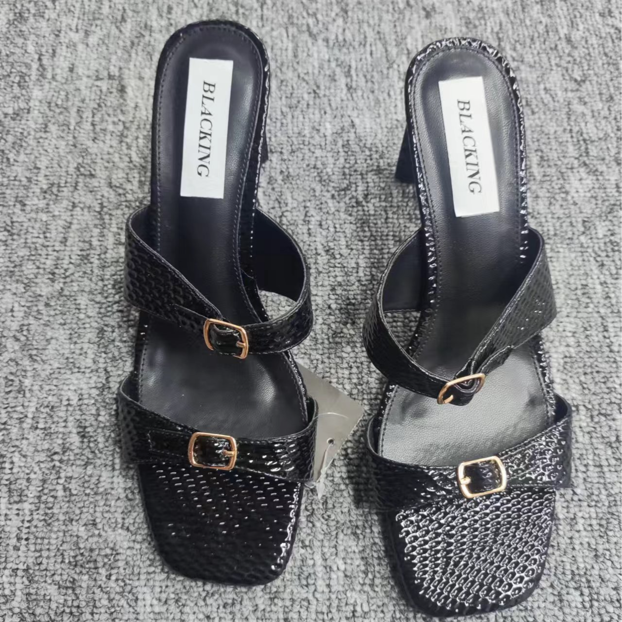 2025新款 女鞋（901-950）气质时尚休闲百搭女士黑色细跟尖头