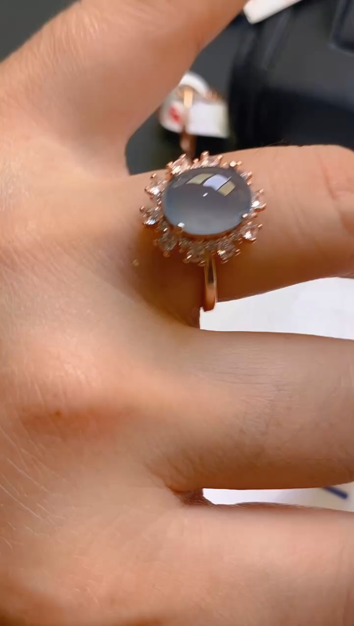 【闪购商品】翡翠耳饰银S925镶嵌天然A货翡翠1