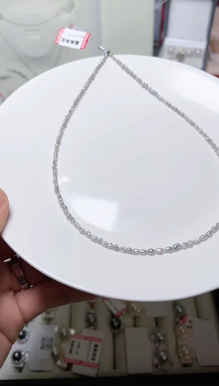 【闪购商品】海水珍珠项链银S925镶嵌89787