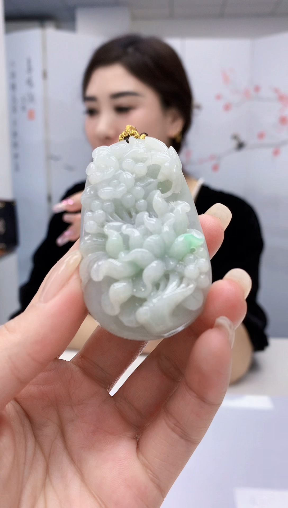 【闪购商品】定制翡翠未镶嵌4829lr-毛货挂件156