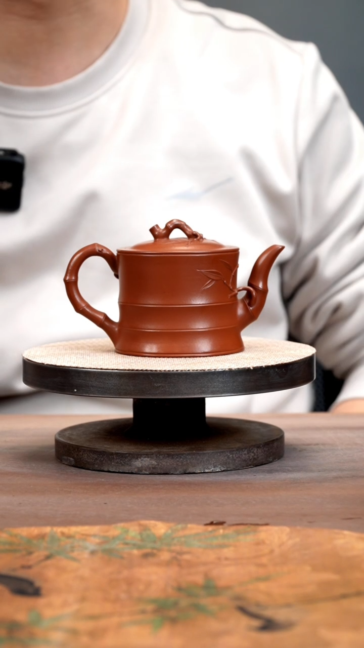 【闪购商品】紫砂茶壶朱泥竹段
