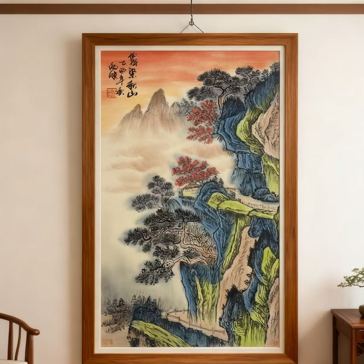 王炳杰老师(霞染秋山)精品