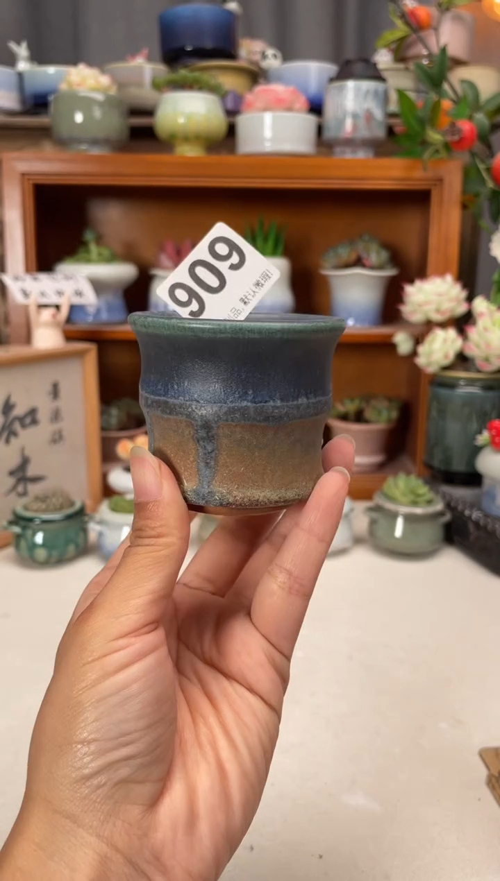 瓷片909知木小芳花盆