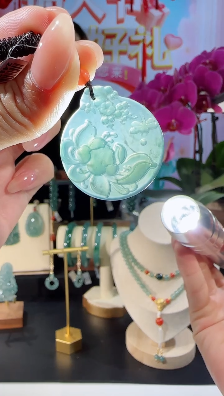 【闪购商品】翡翠吊坠(不含链)未镶嵌花牌多样性发一