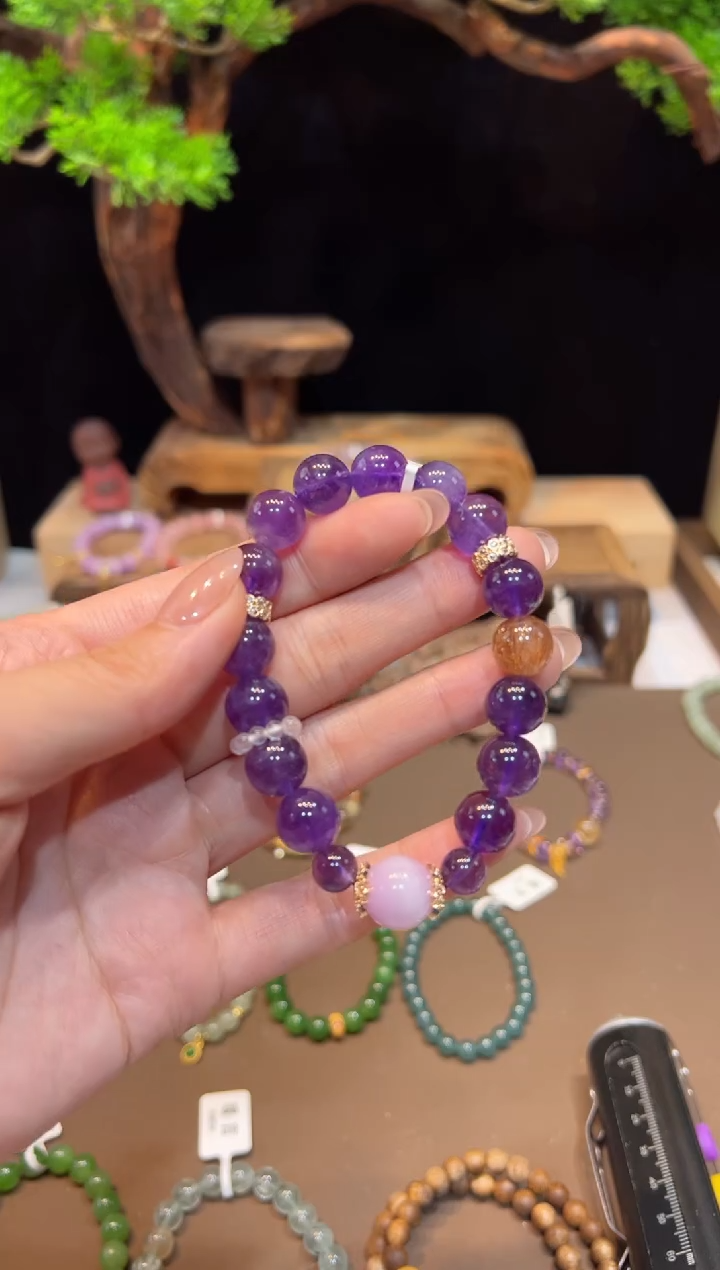 水晶手链未镶嵌手饰@@F3536