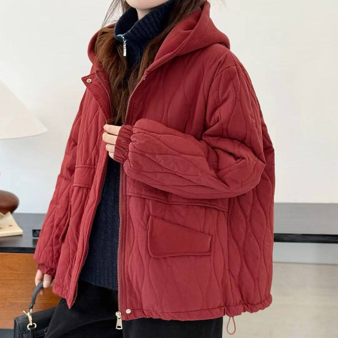 18010新款冬季加厚简约百搭休闲时尚棉服