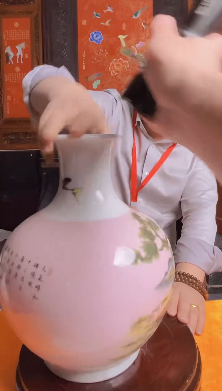 摆件陶瓷景德镇现代陶瓷流水33 带防伪标