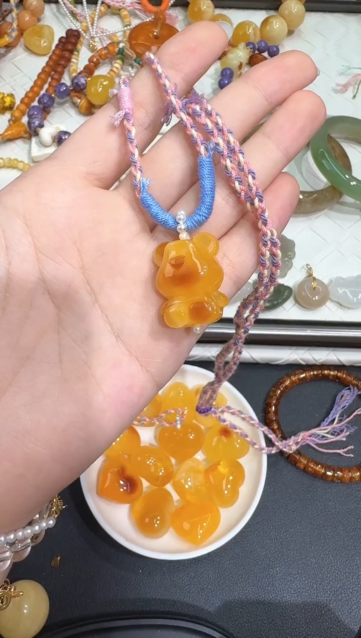 未镶嵌蜜蜡颈饰X0327-1195-616