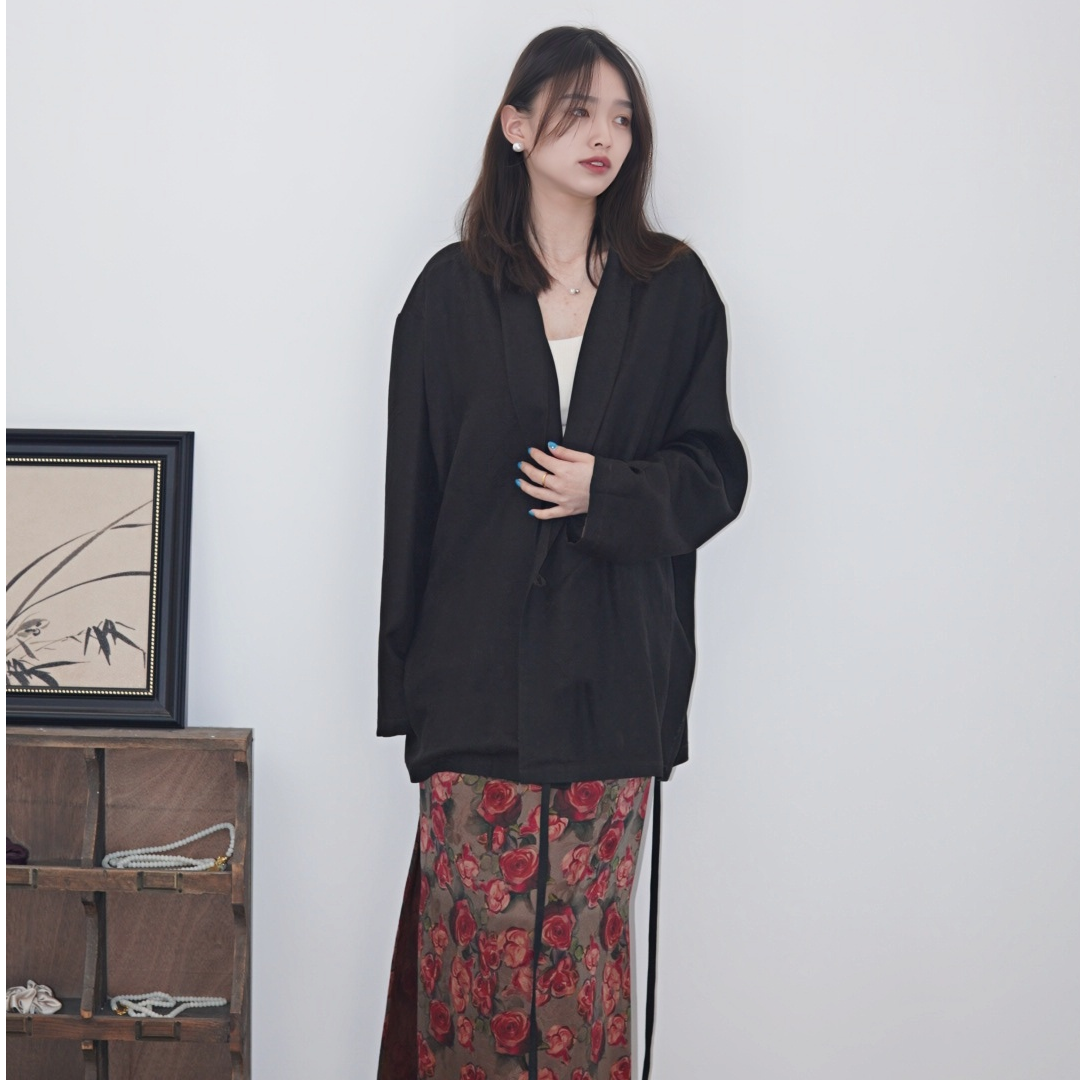 浔象丝绸『夜枢』香云纱老料西装